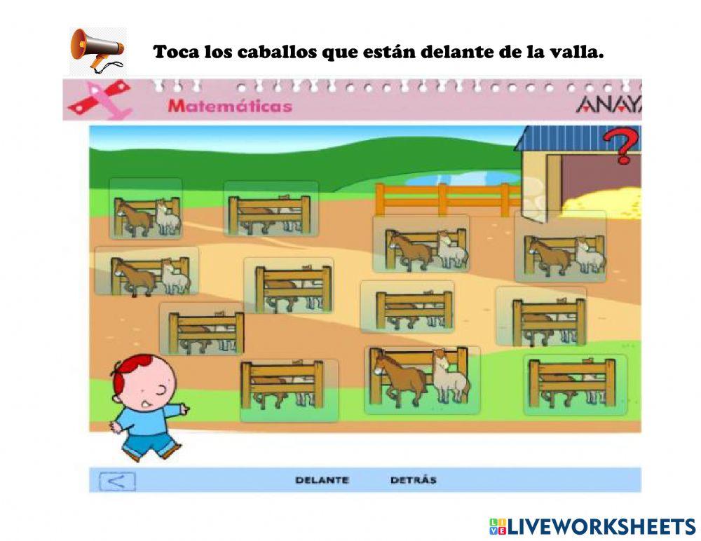 Nociones espaciales.