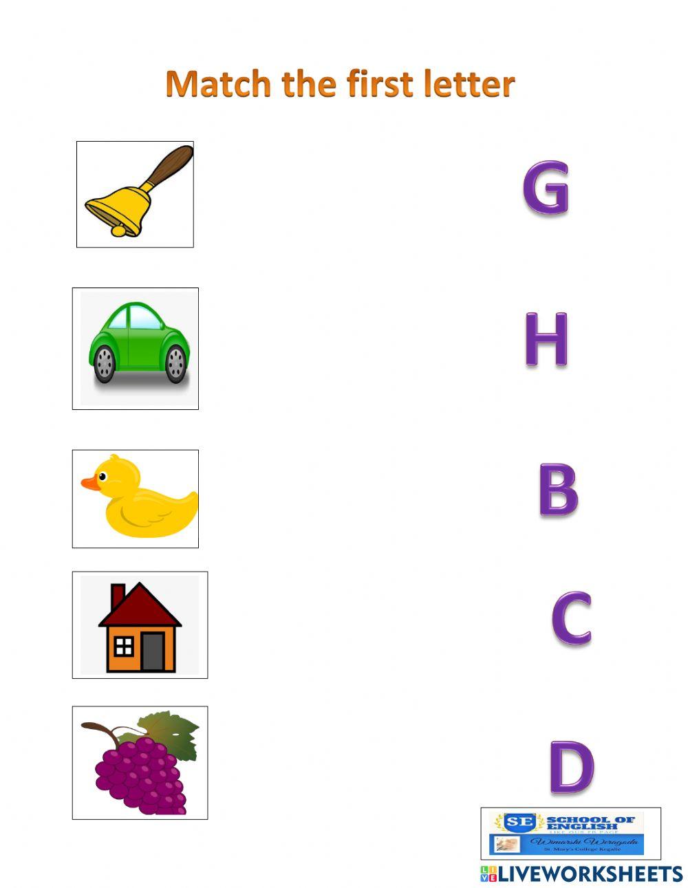 match-the-first-letter-worksheet-live-worksheets