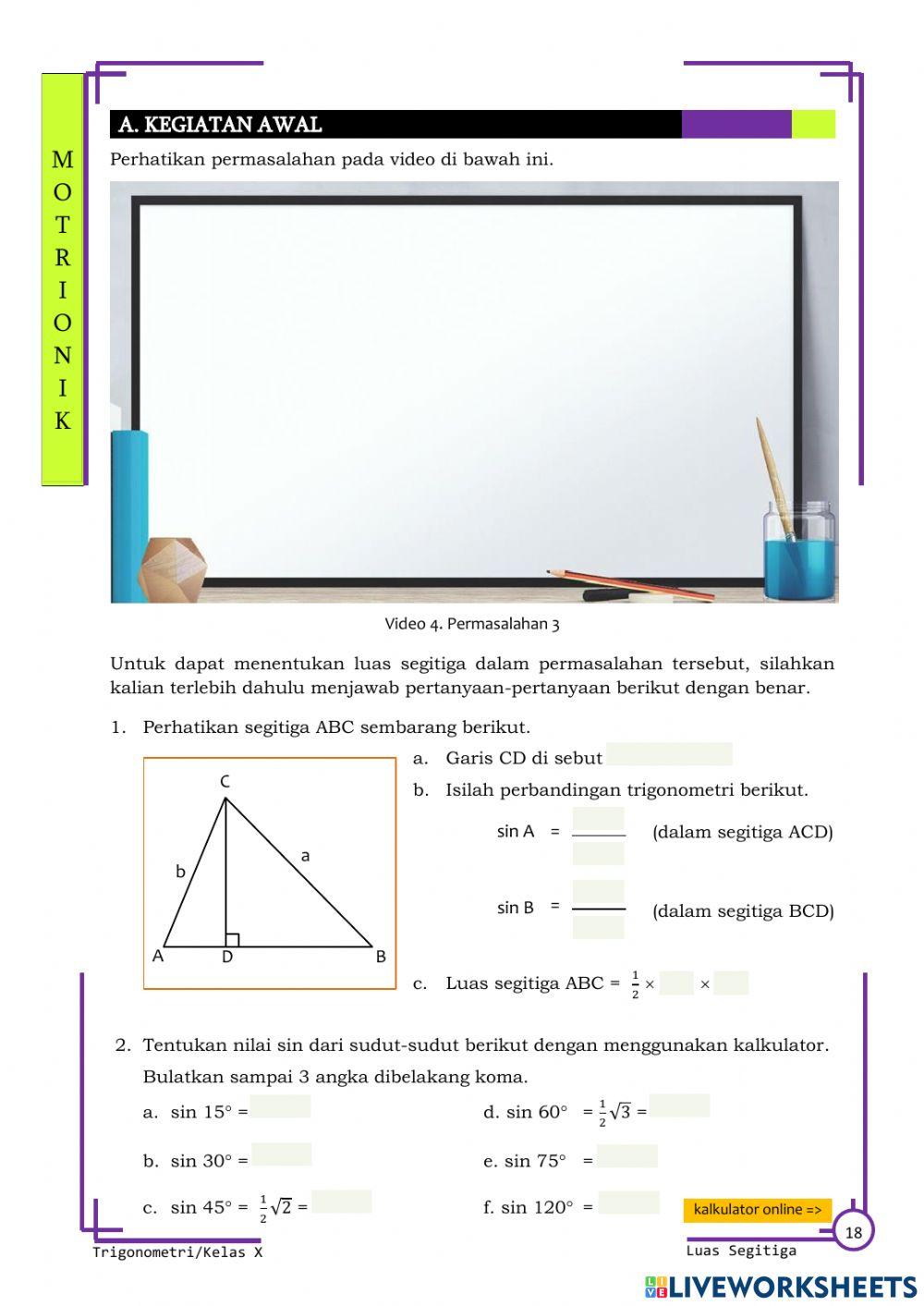 e-Modul 3 Luas Segitiga