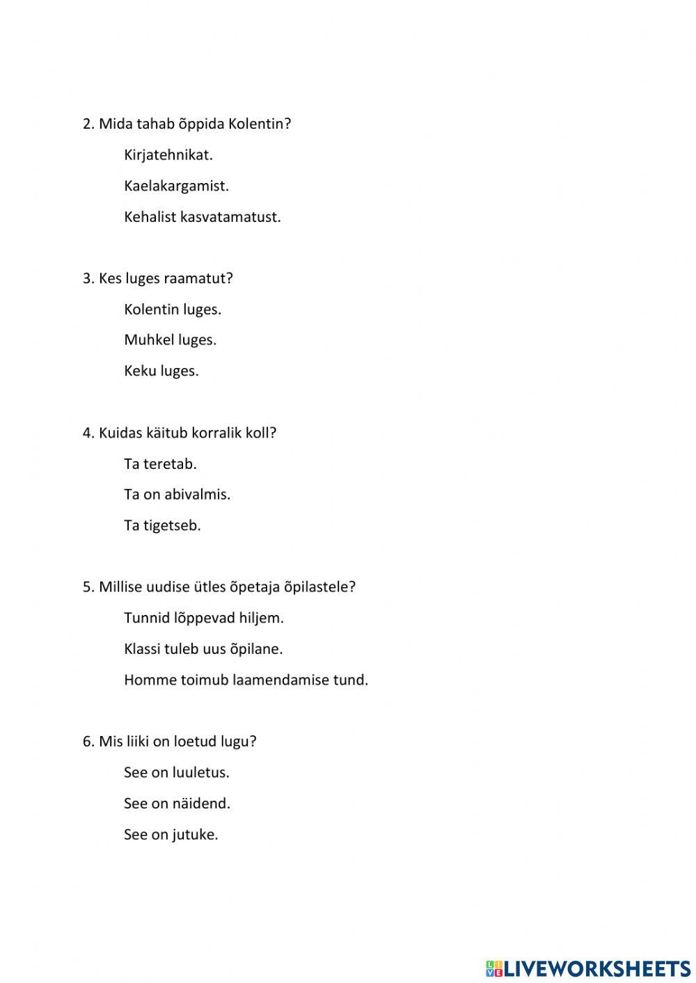 Eesti keele kordamine