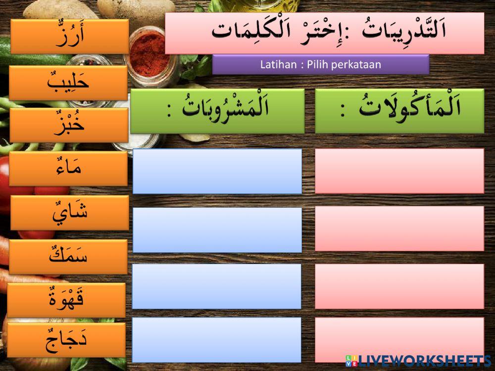 Makanan bahasa arab tahun 5