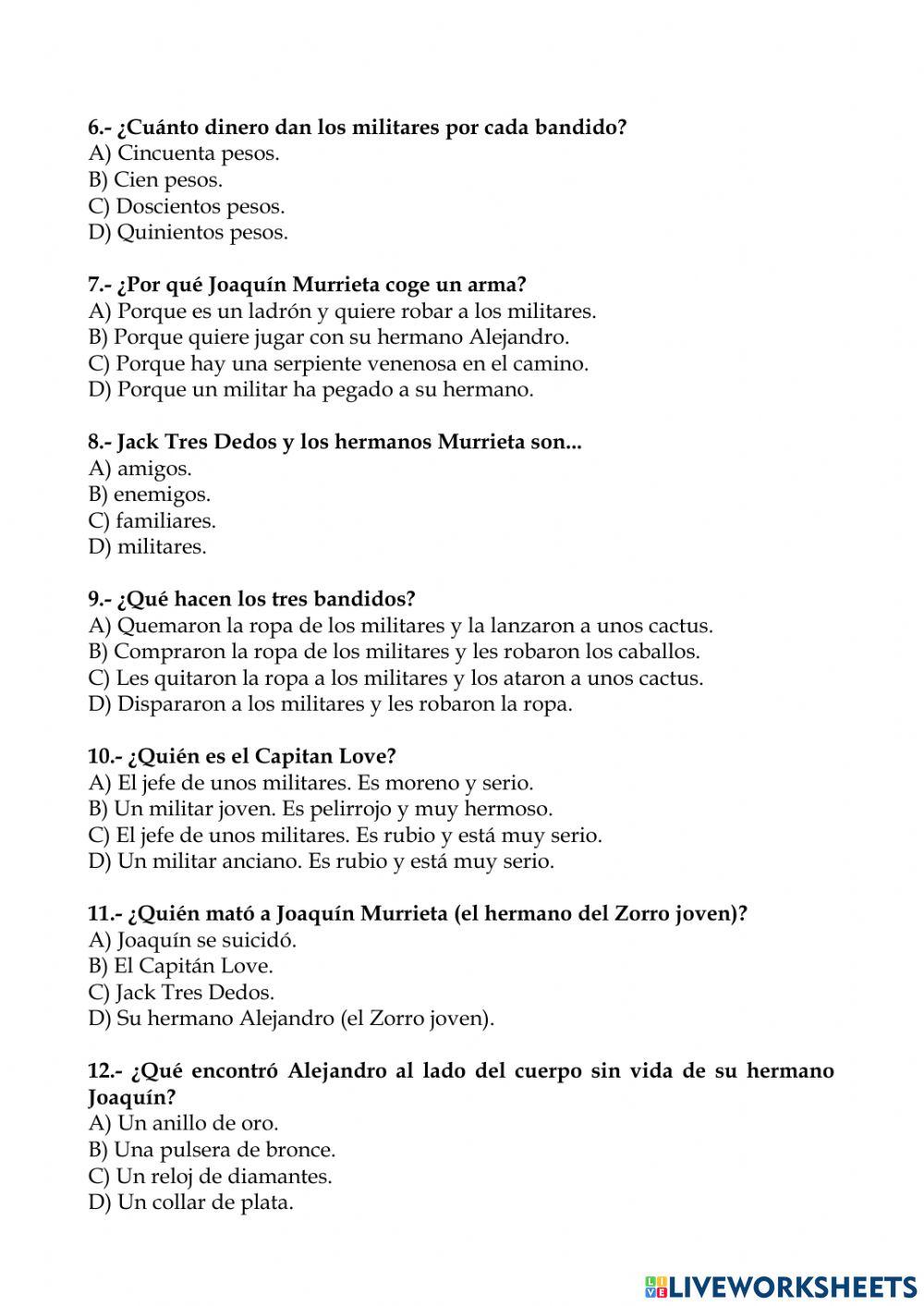 La máscara del Zorro Ficha 5 (3)