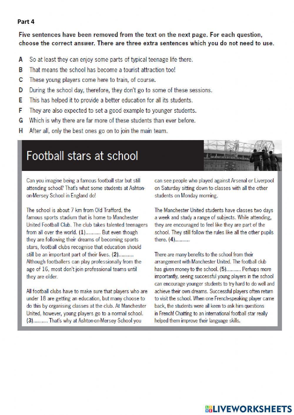 PET test 1 R - Parts 4-6