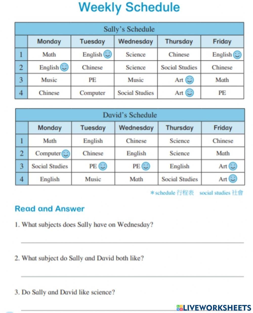 What's your favorite subject?