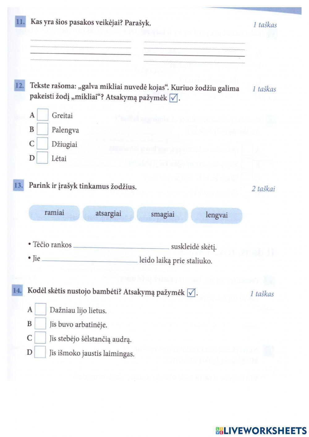 Teksto suvokimo testas