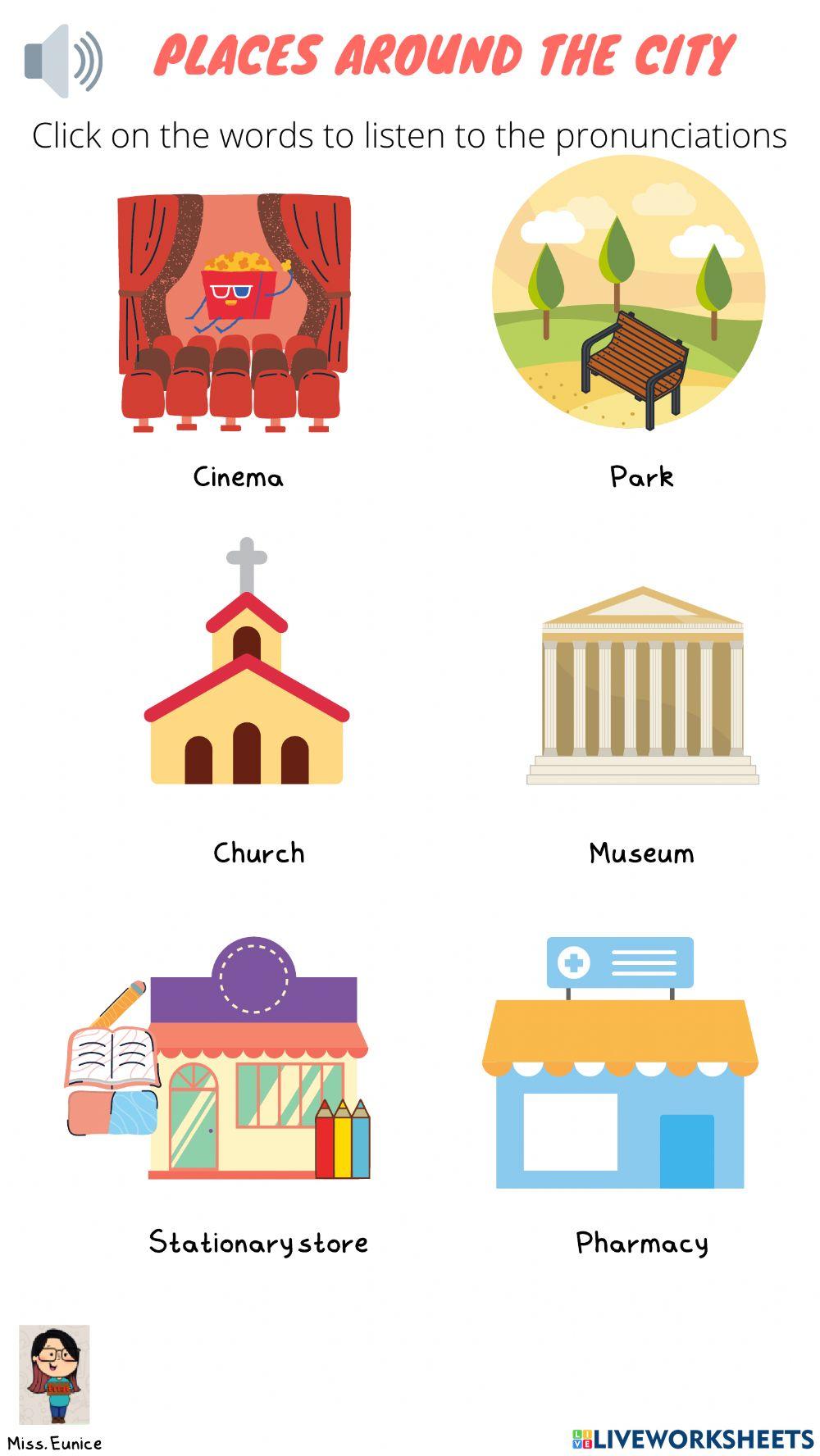 Places aroun the city