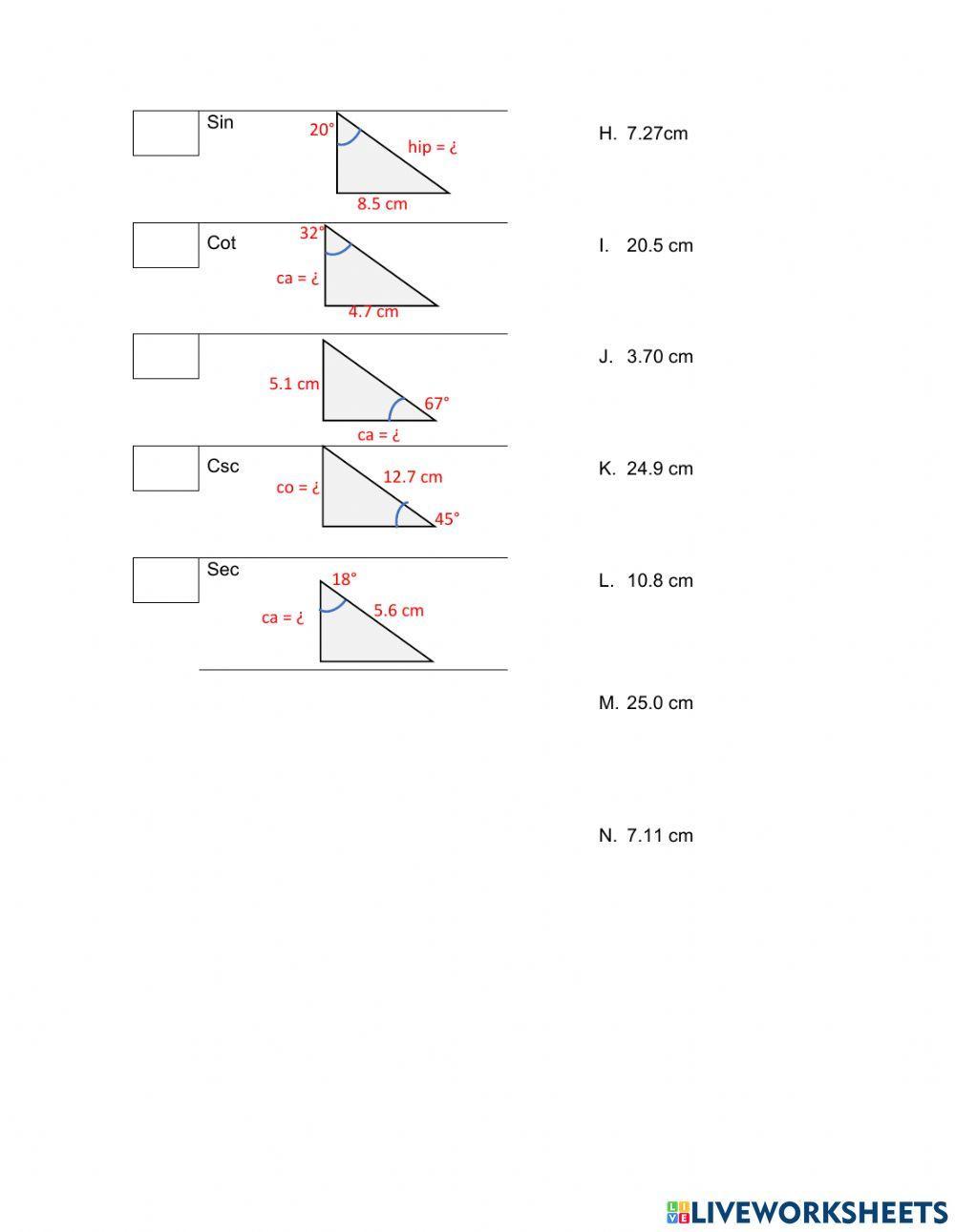 Aplicación de las funciones trigonométricas Caso 2
