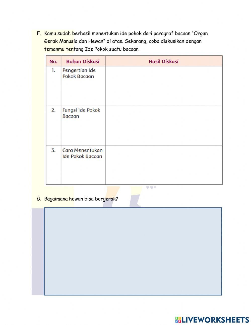 LKPD Kelas 5 Tema 1 Subtema 1 Pembelajaran 1