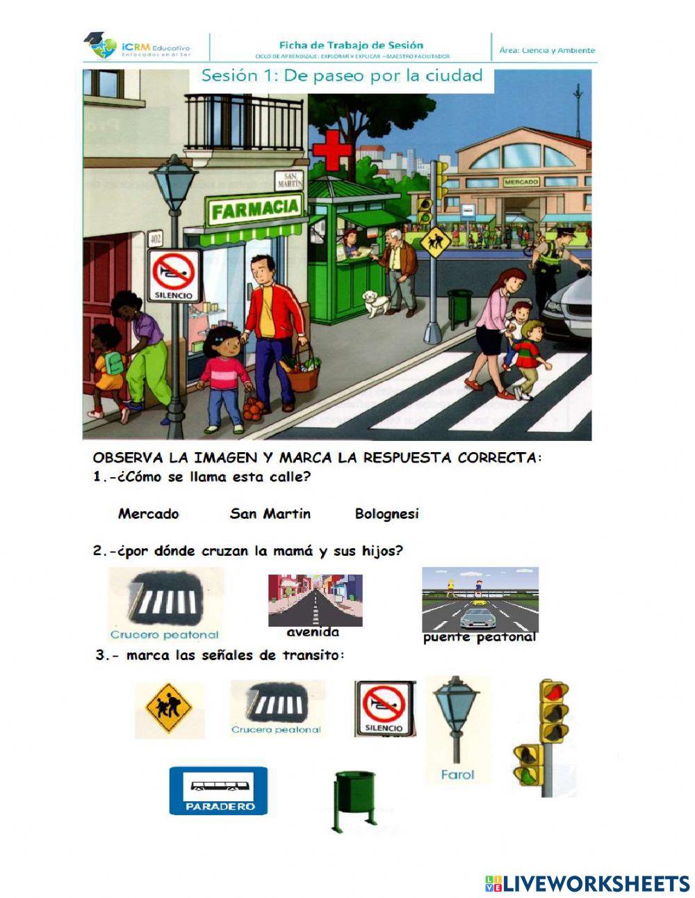 Situación contextualizada y vocabulario visual