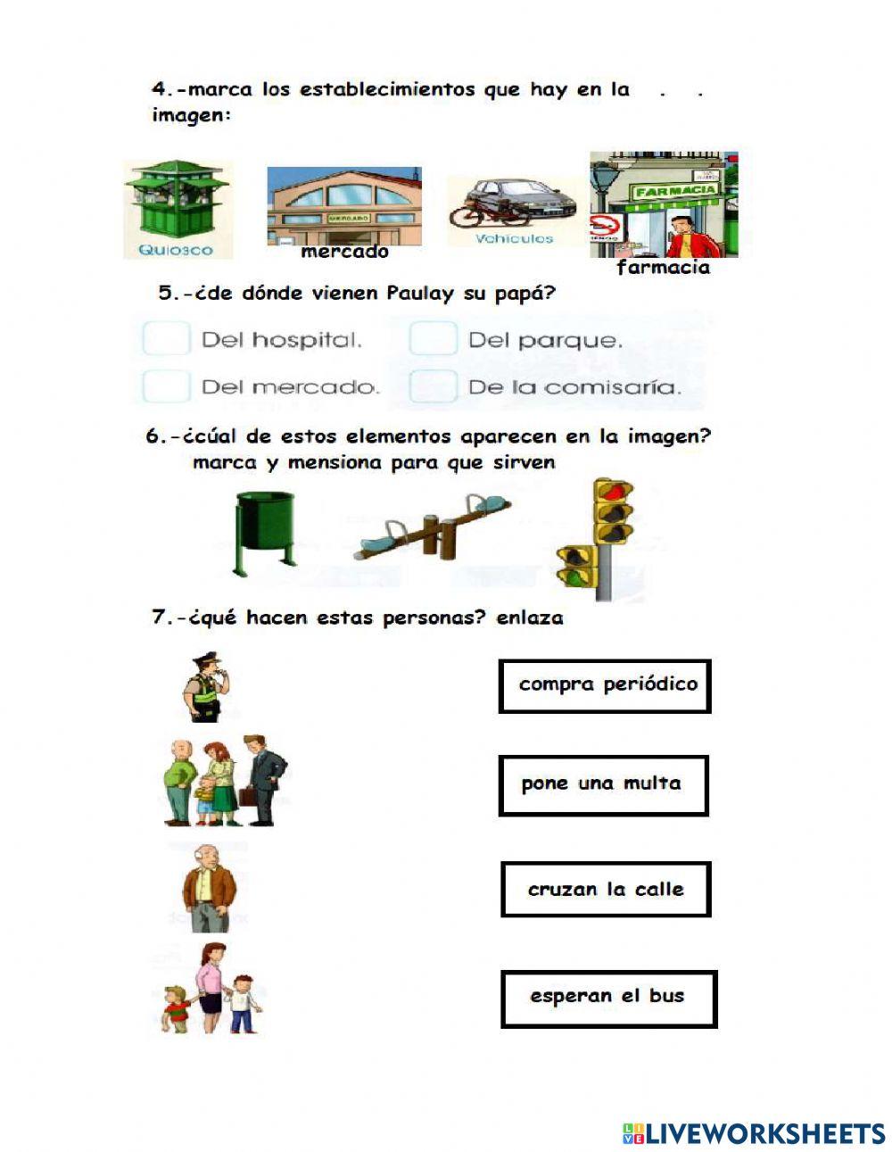 Situación contextualizada y vocabulario visual