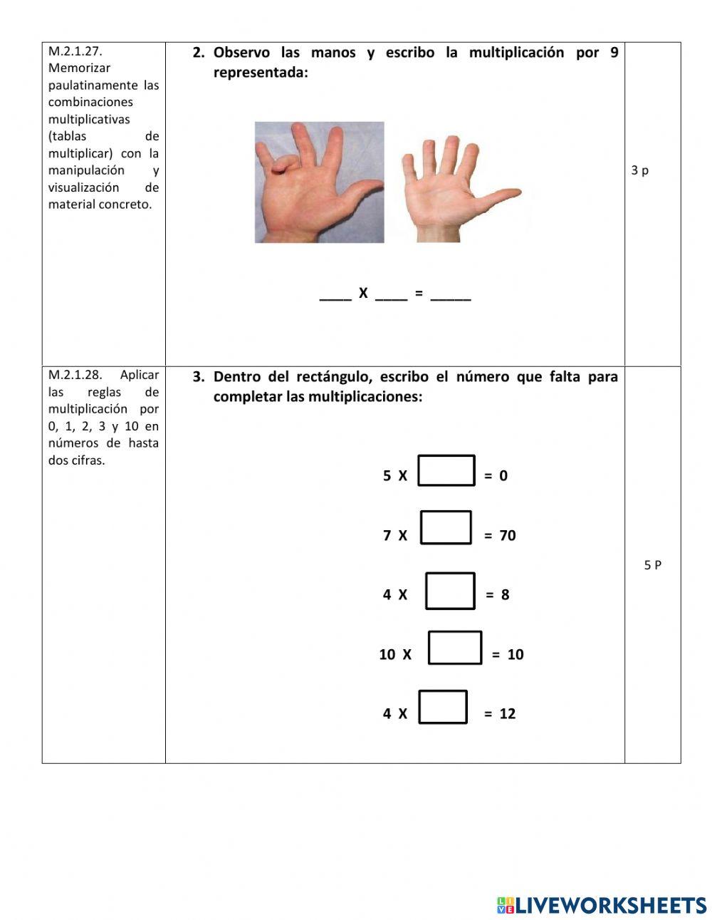 Examen 2q matematicas
