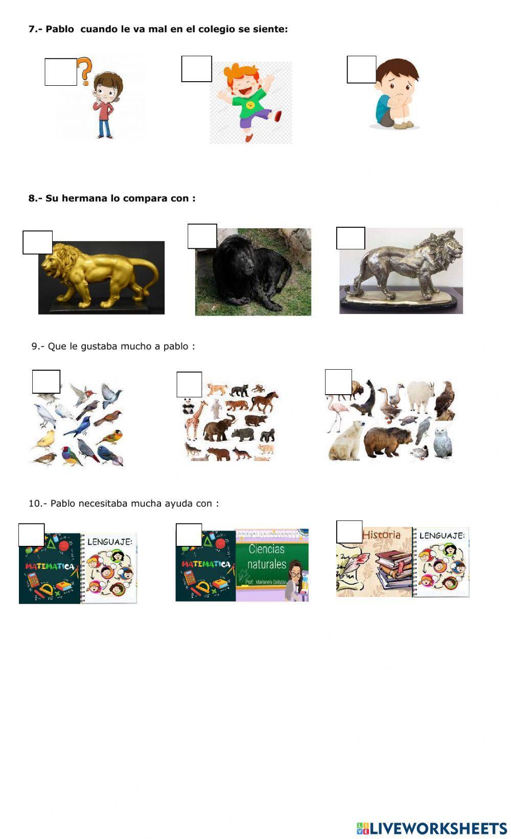 Lecturas comprensivas