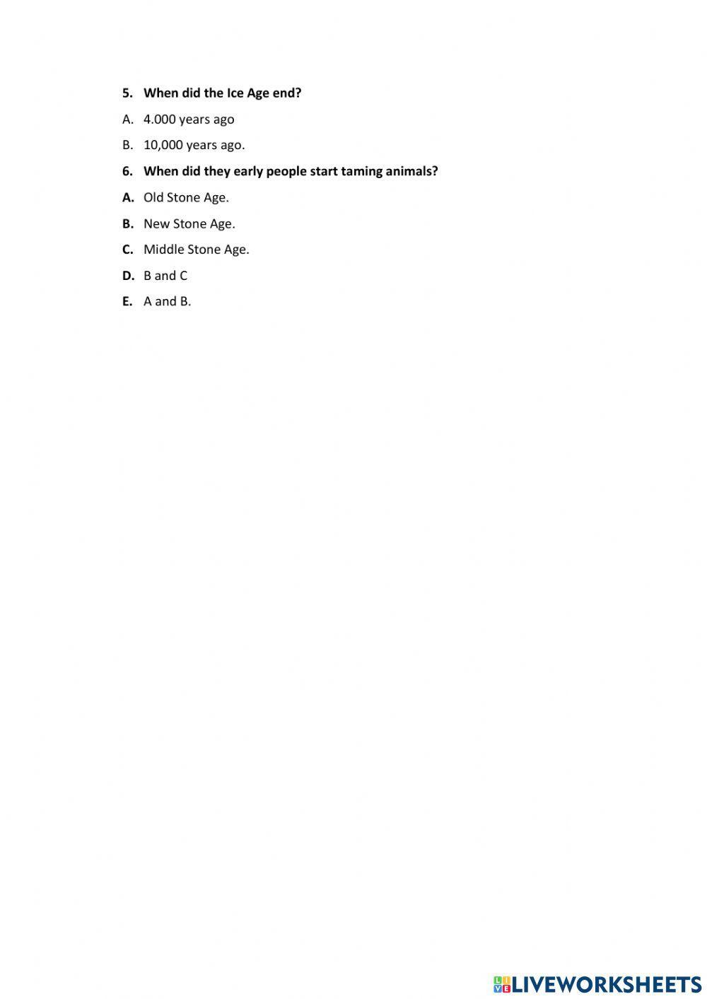 Early Humans Characteristics