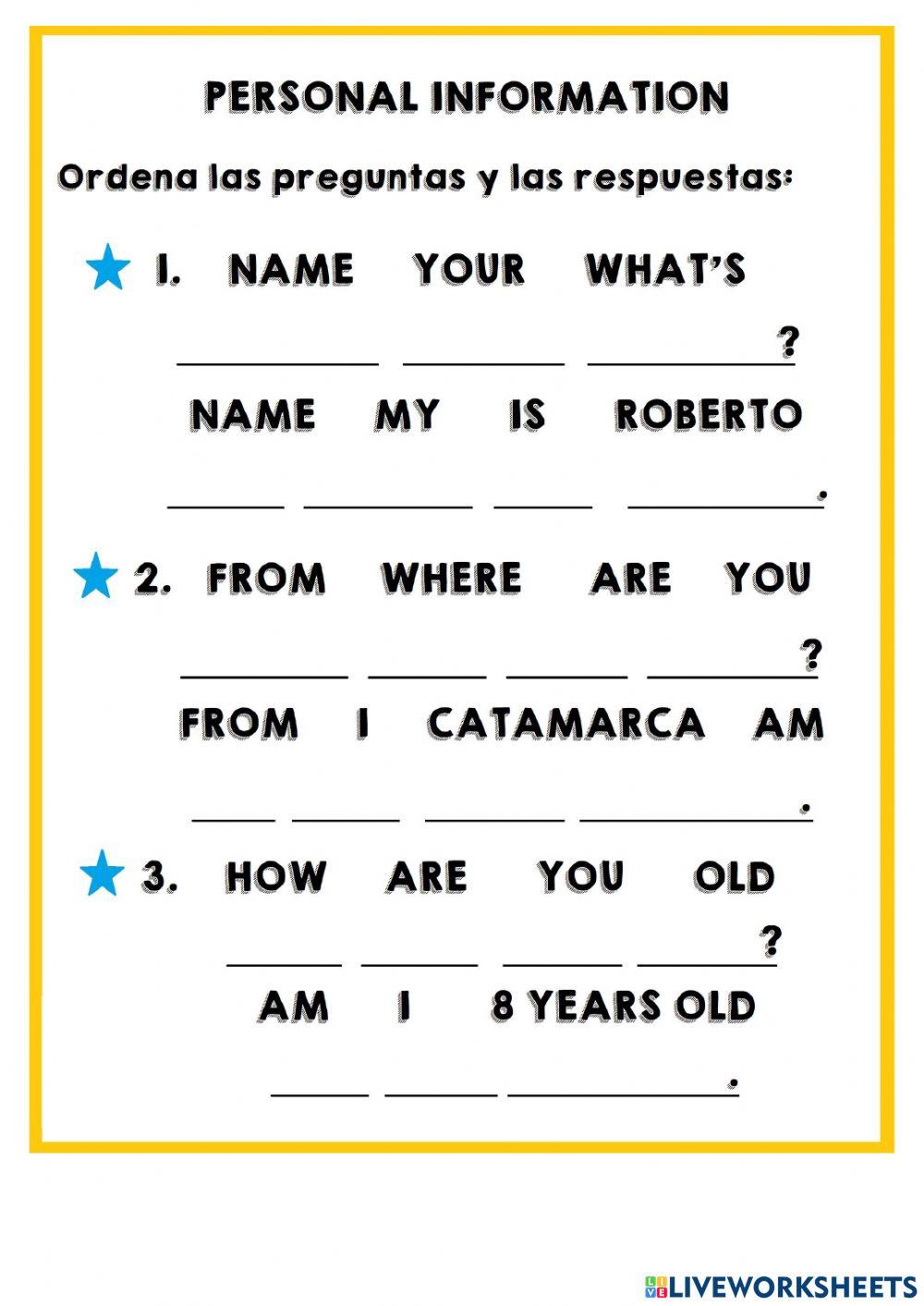 Personal Information