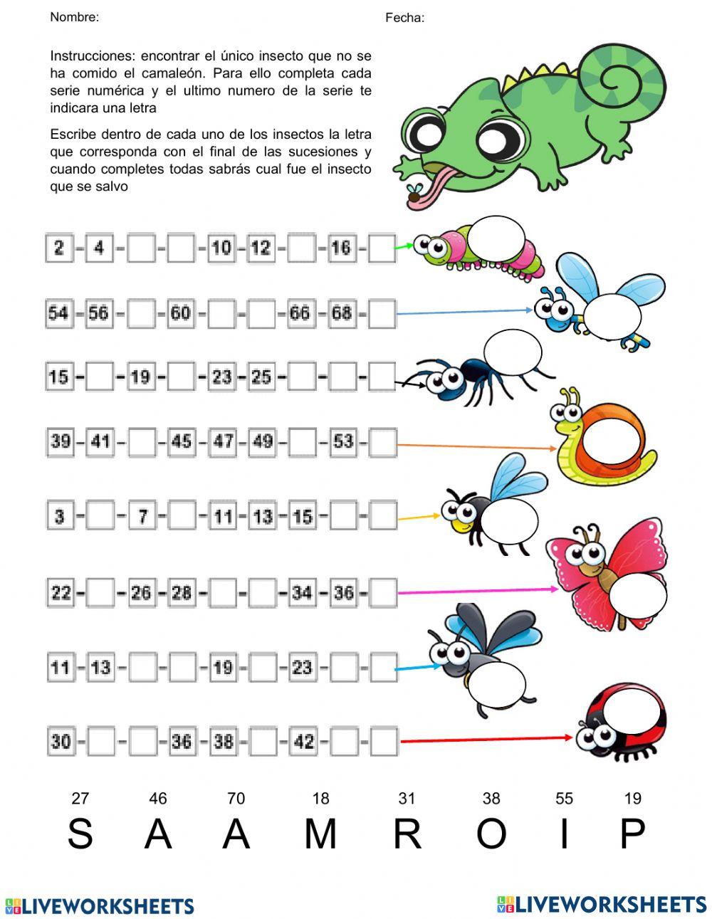 Sucesión numérica 2