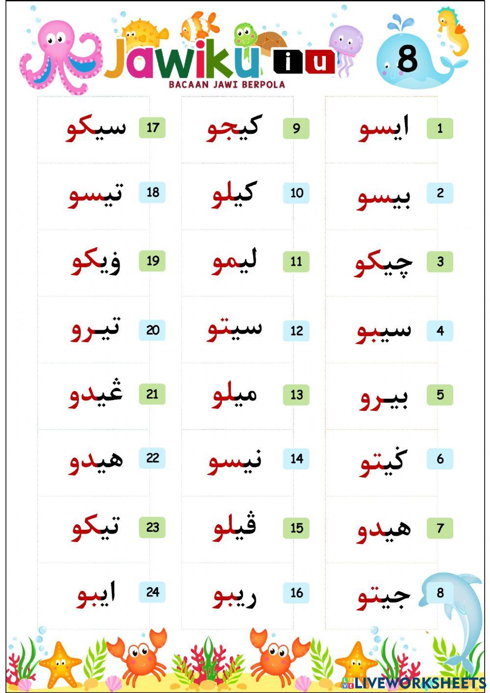 Ms8: Baca Jawi dan Tulis Rumi - BBM Jawiku