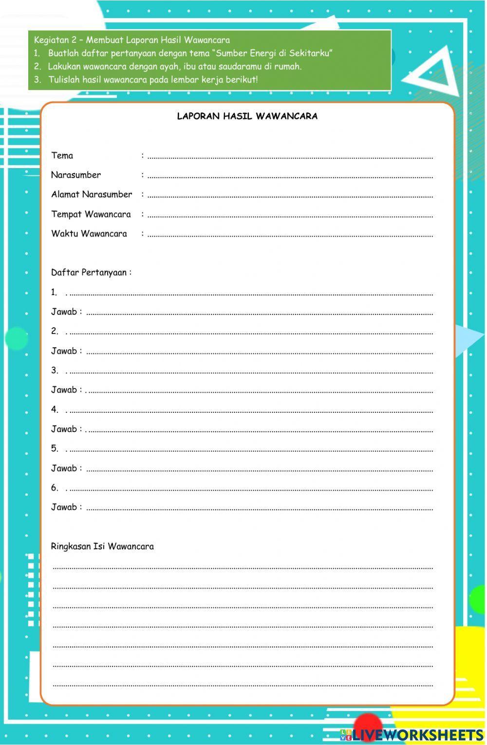 LKPD Kelas 4 - Tema 9 Subtema 1 Pembelajaran 3