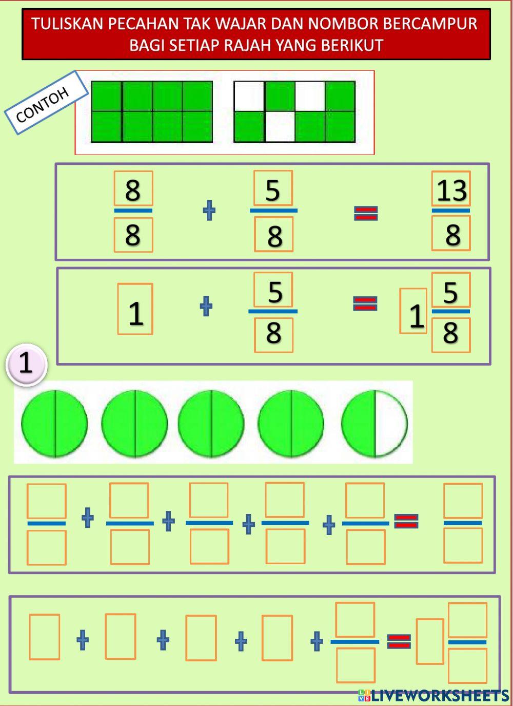 PECAHAN TAK WAJAR - NOMBOR BERCAMPUR