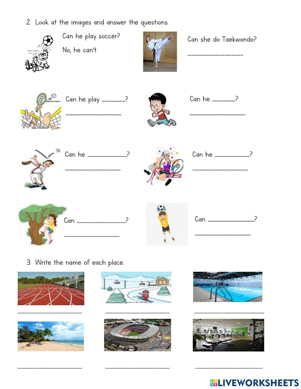 Can and can't for abilities