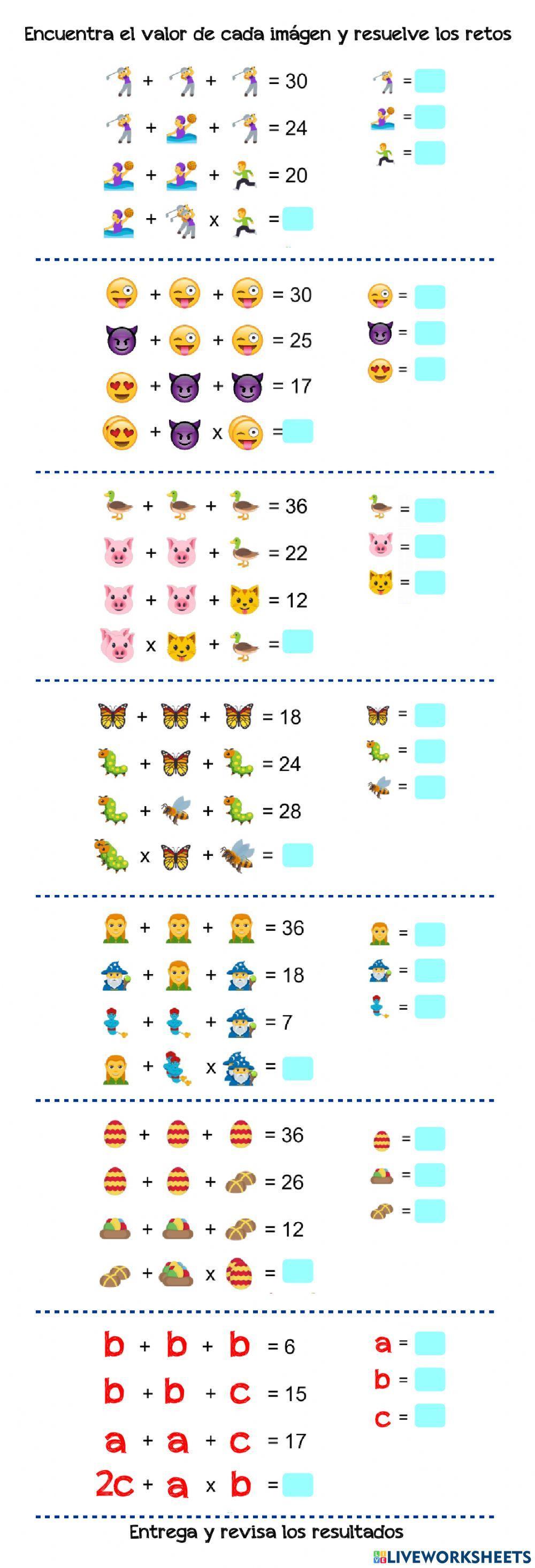 Retos divertidos de Álgebra 3 • Matemáticas