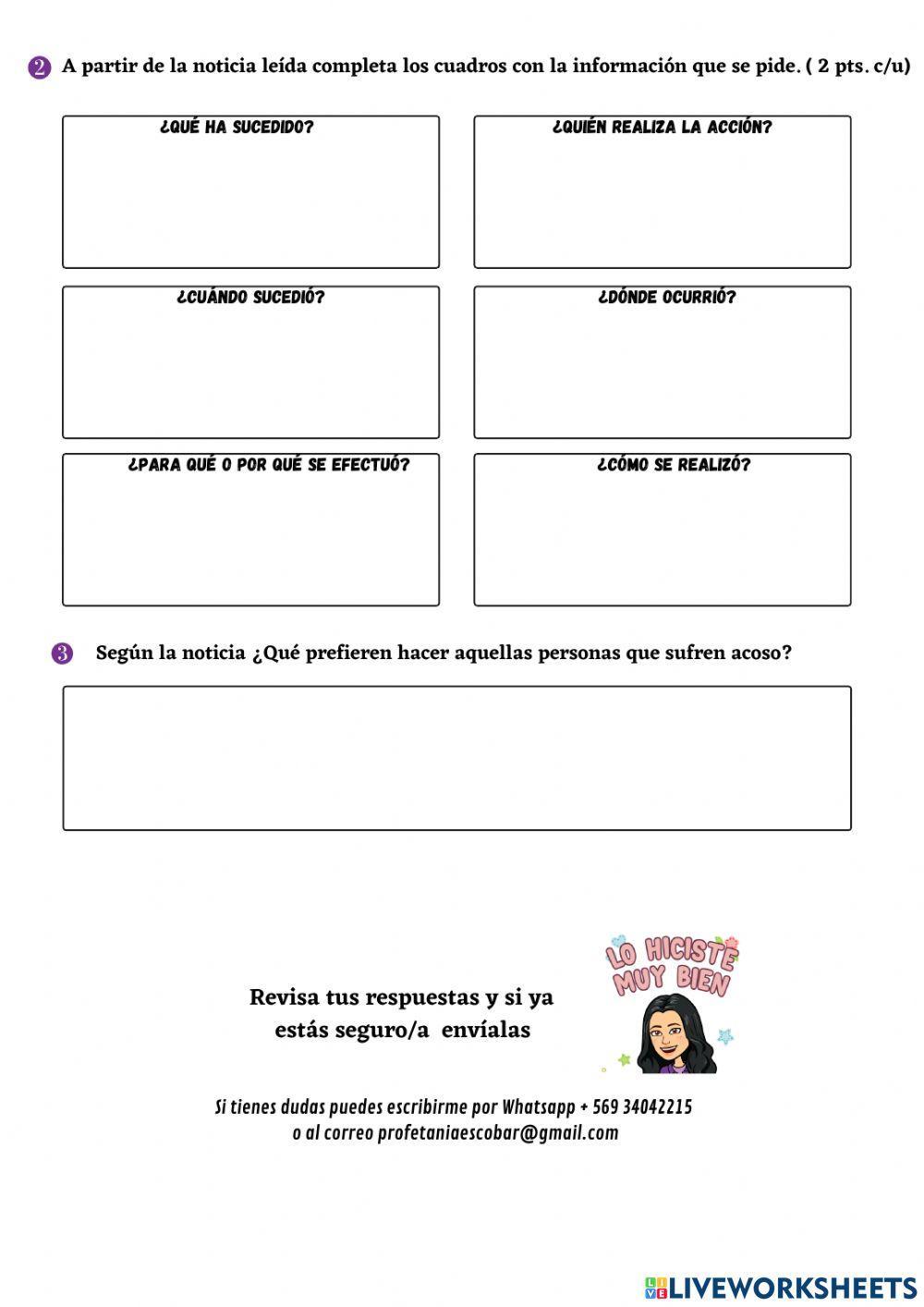 Guía N° 9 - Texto informativo: La noticia