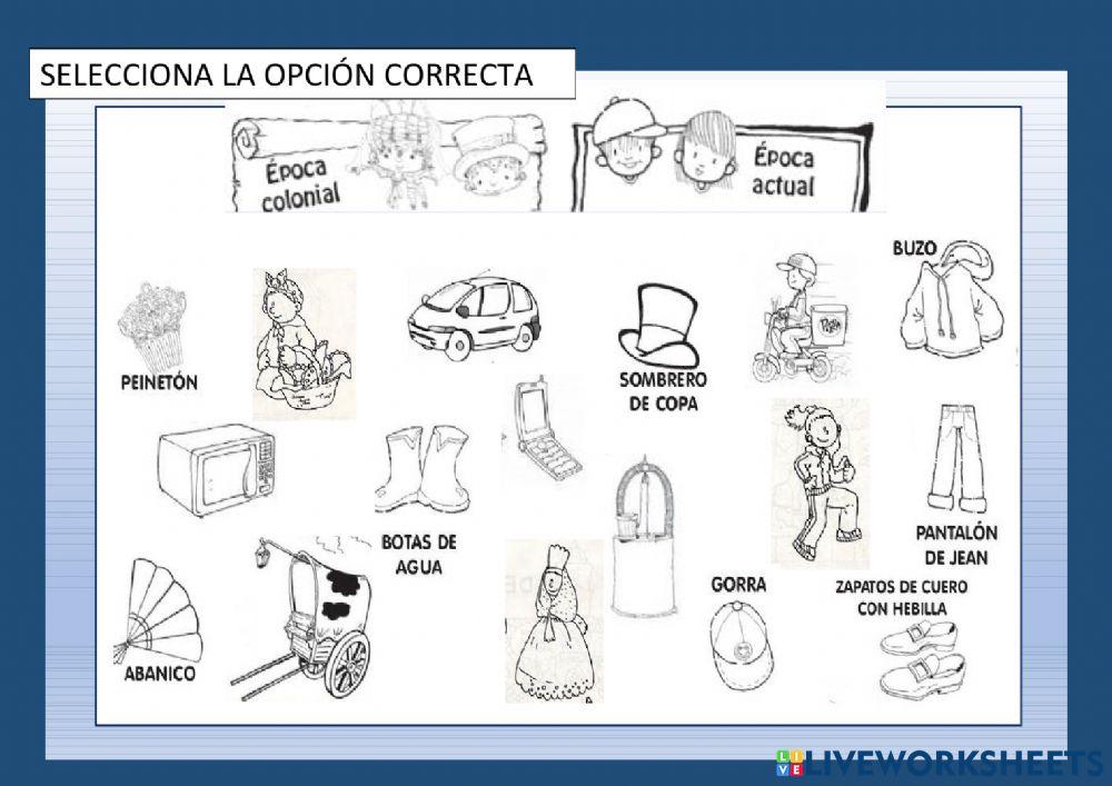 Época colonial y actual