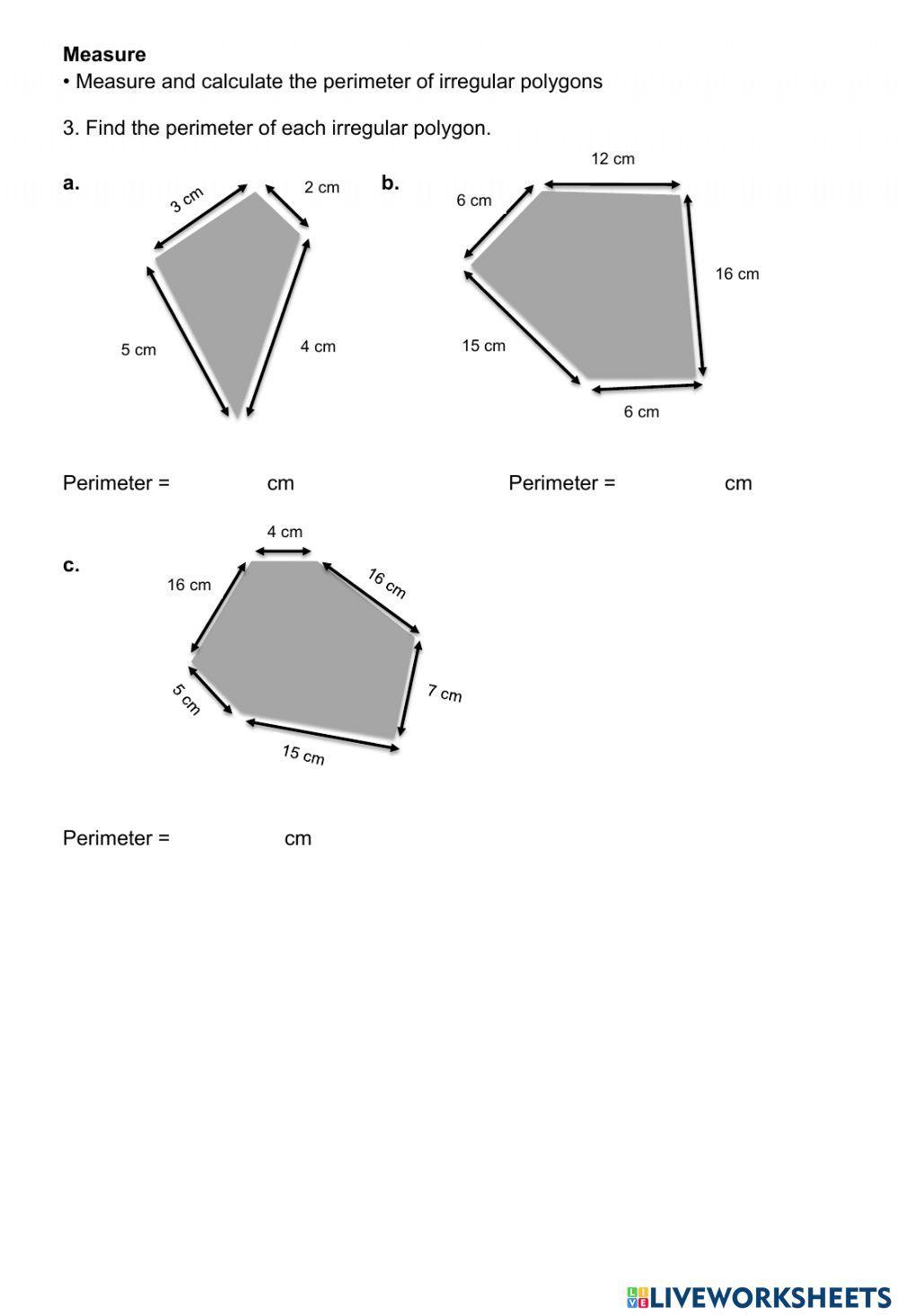 Area and Perimeter 1030897 math21 Live Worksheets