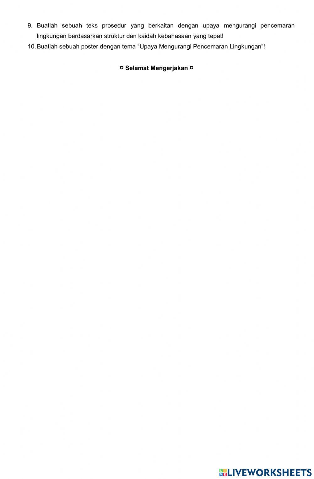 Pencemaran Lingkungan