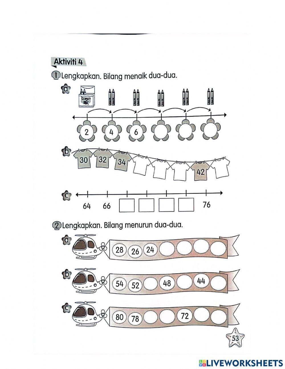 Menaik dan menurun dua-dua
