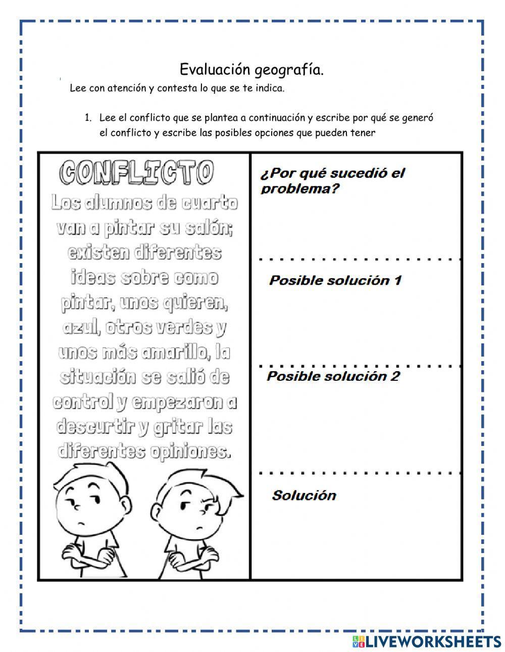 Evaluación Formación Cívica y Ética