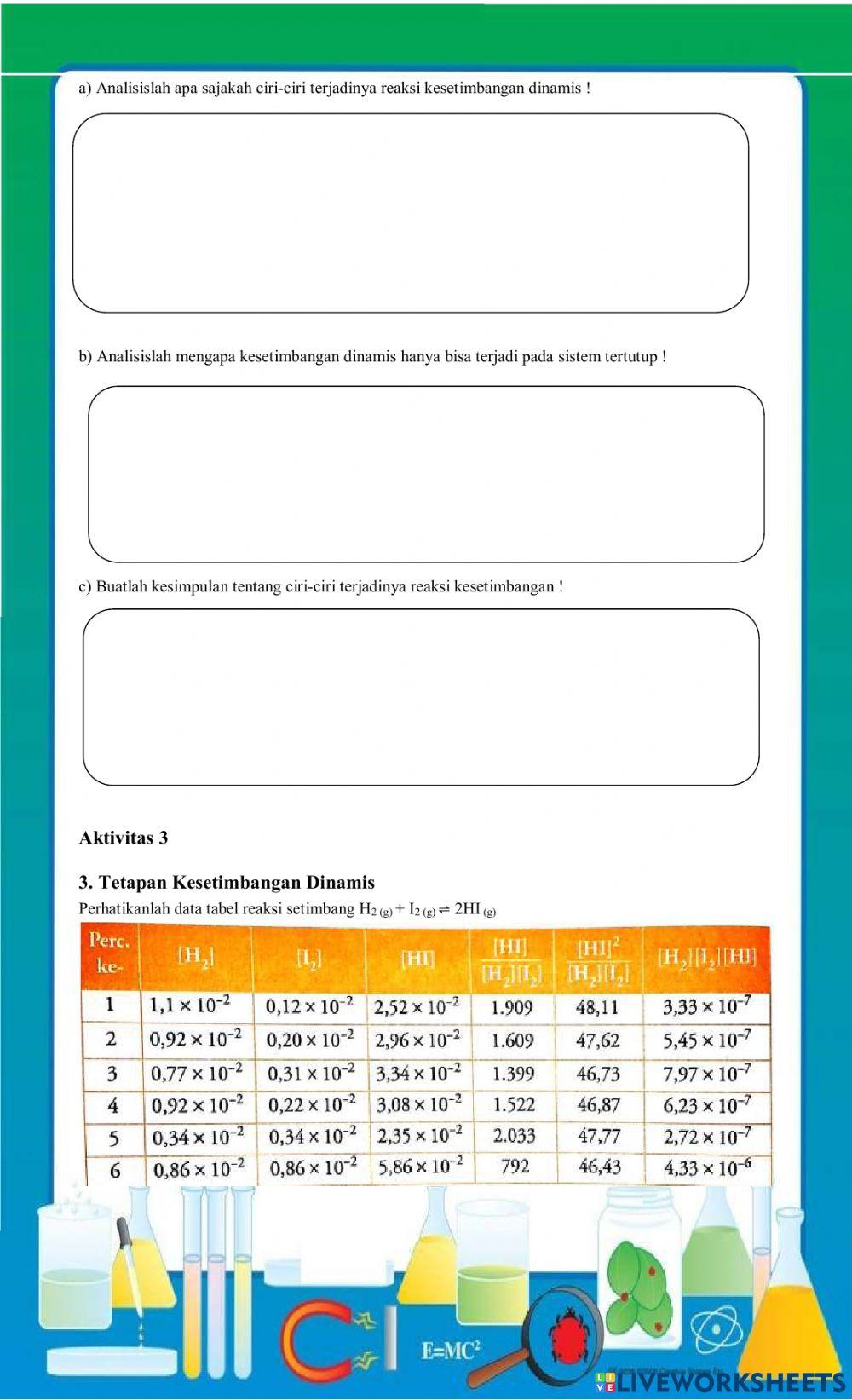 E-LKPD Kesetimbangan Kimia