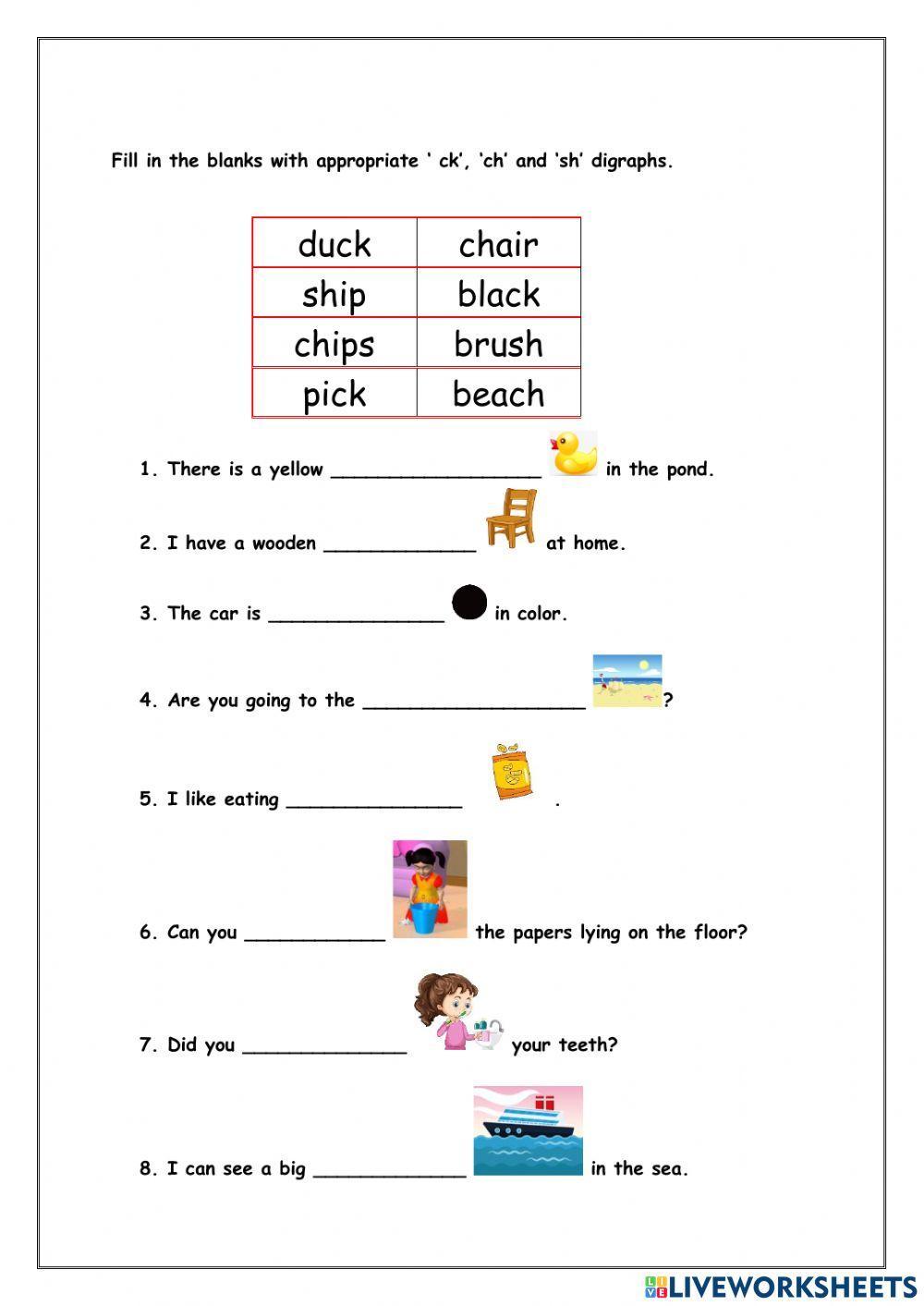 Sh ch and ck Digraphs