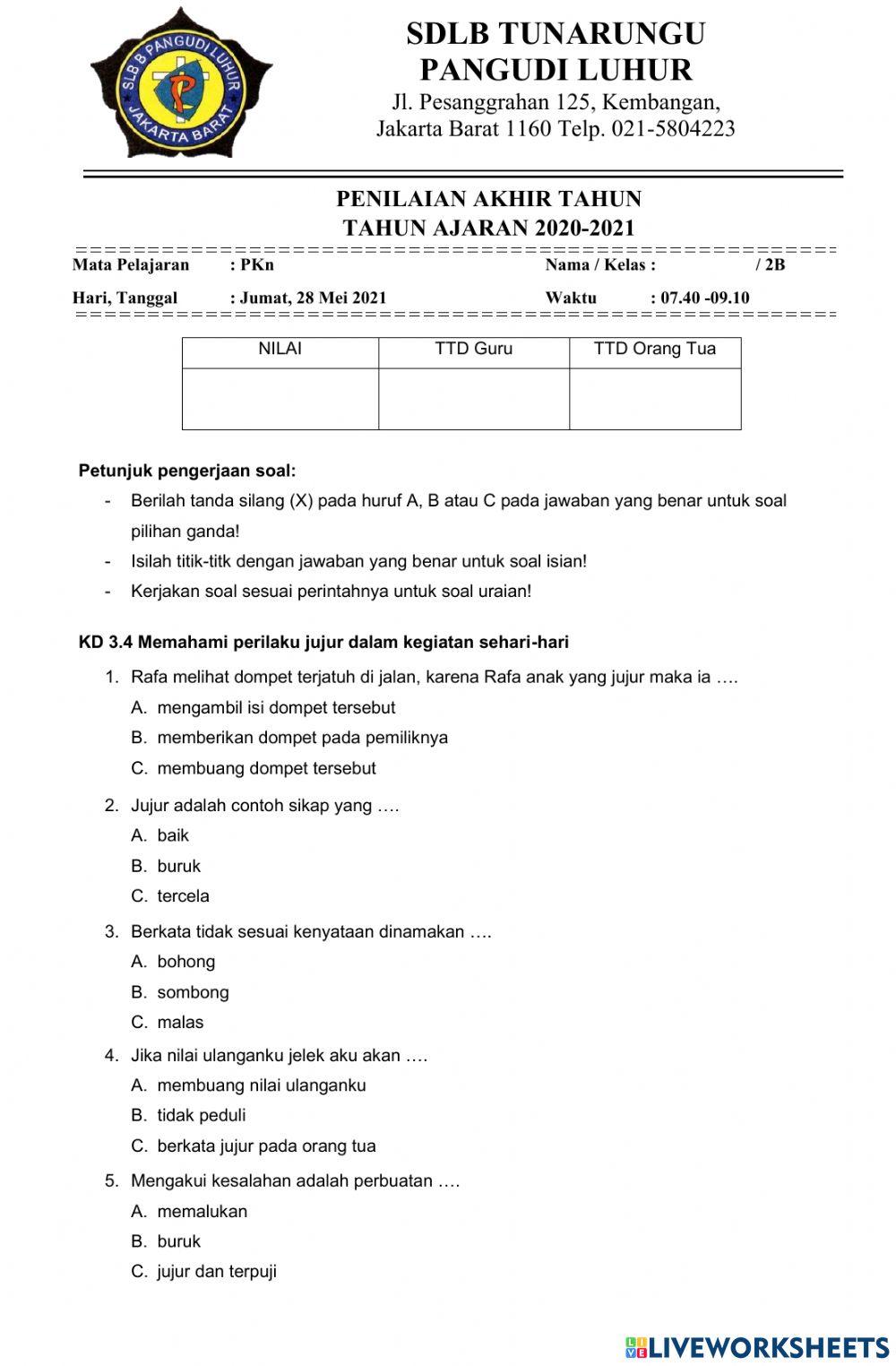 PAT PKN 2B semester 2
