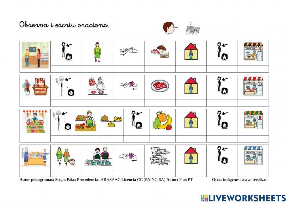 Oracions amb families de paraules.