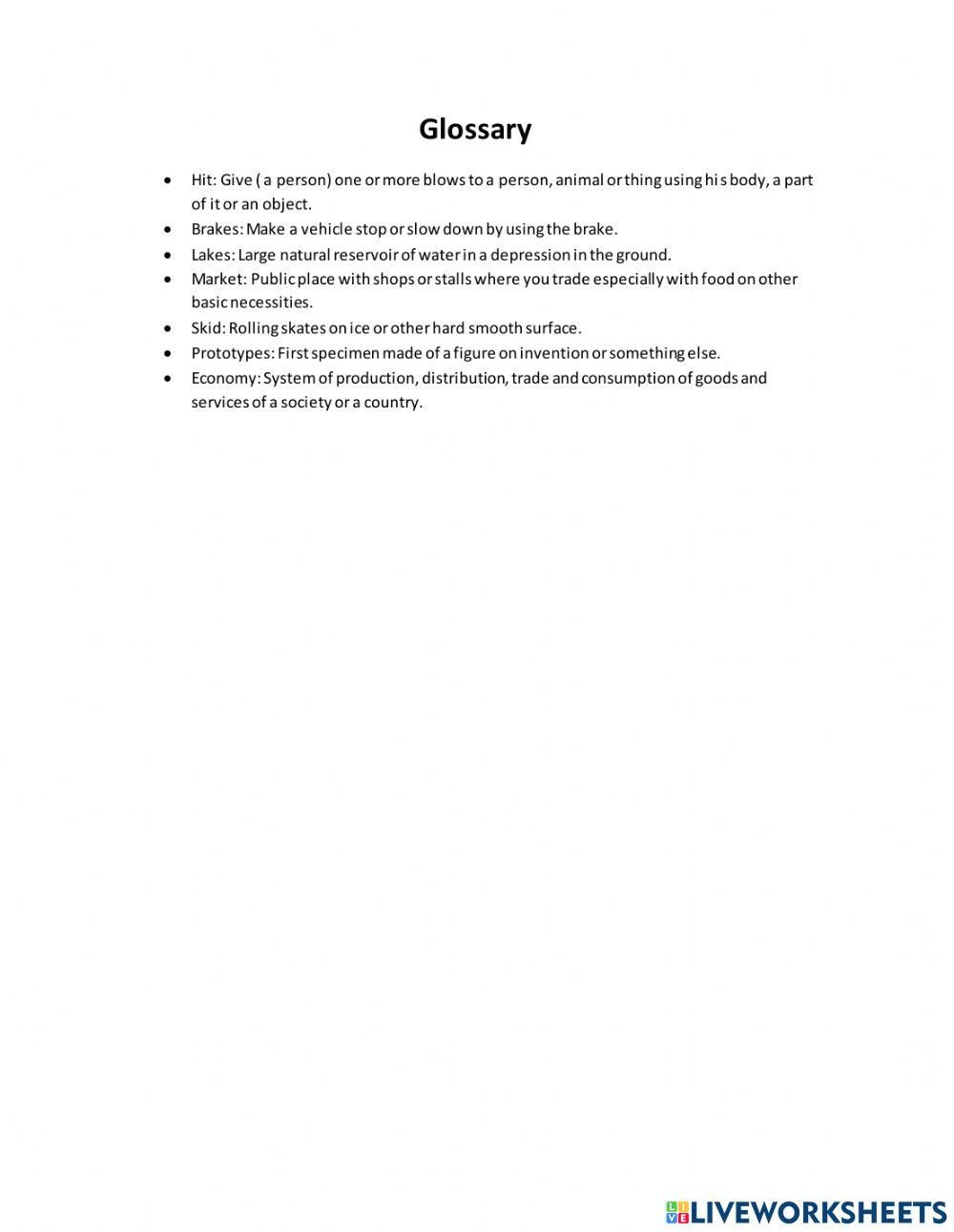 Reading comprehension