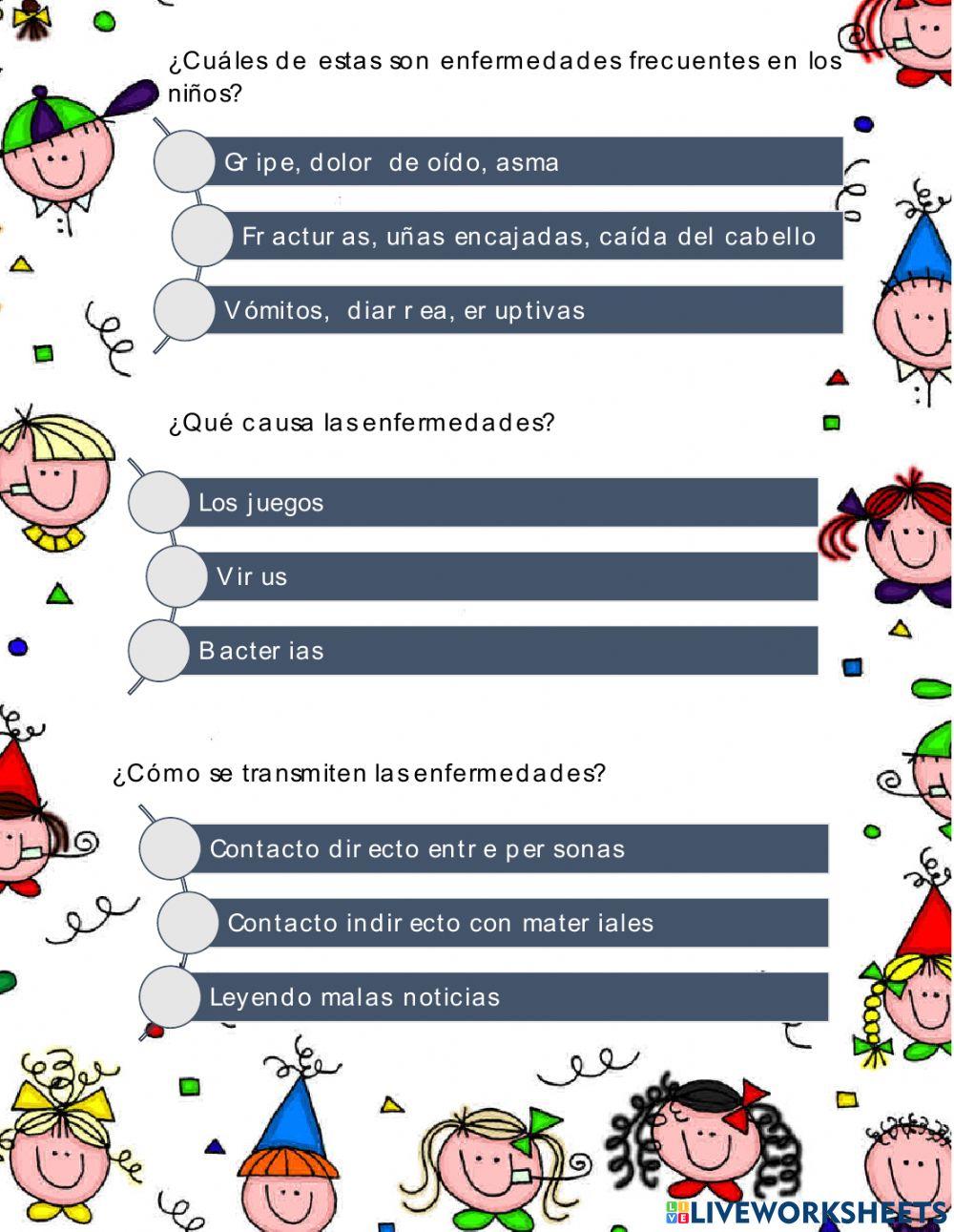 Enfermedades comunes en los niños