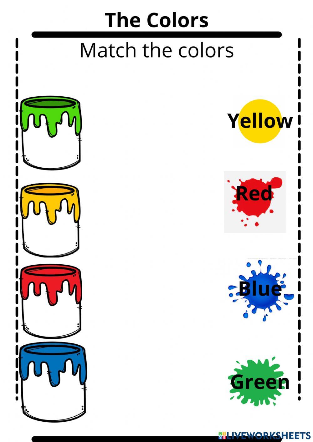 Colors online exercise for Prescolar | Live Worksheets