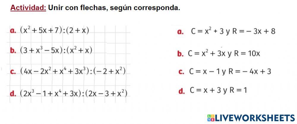 División de Polinomios