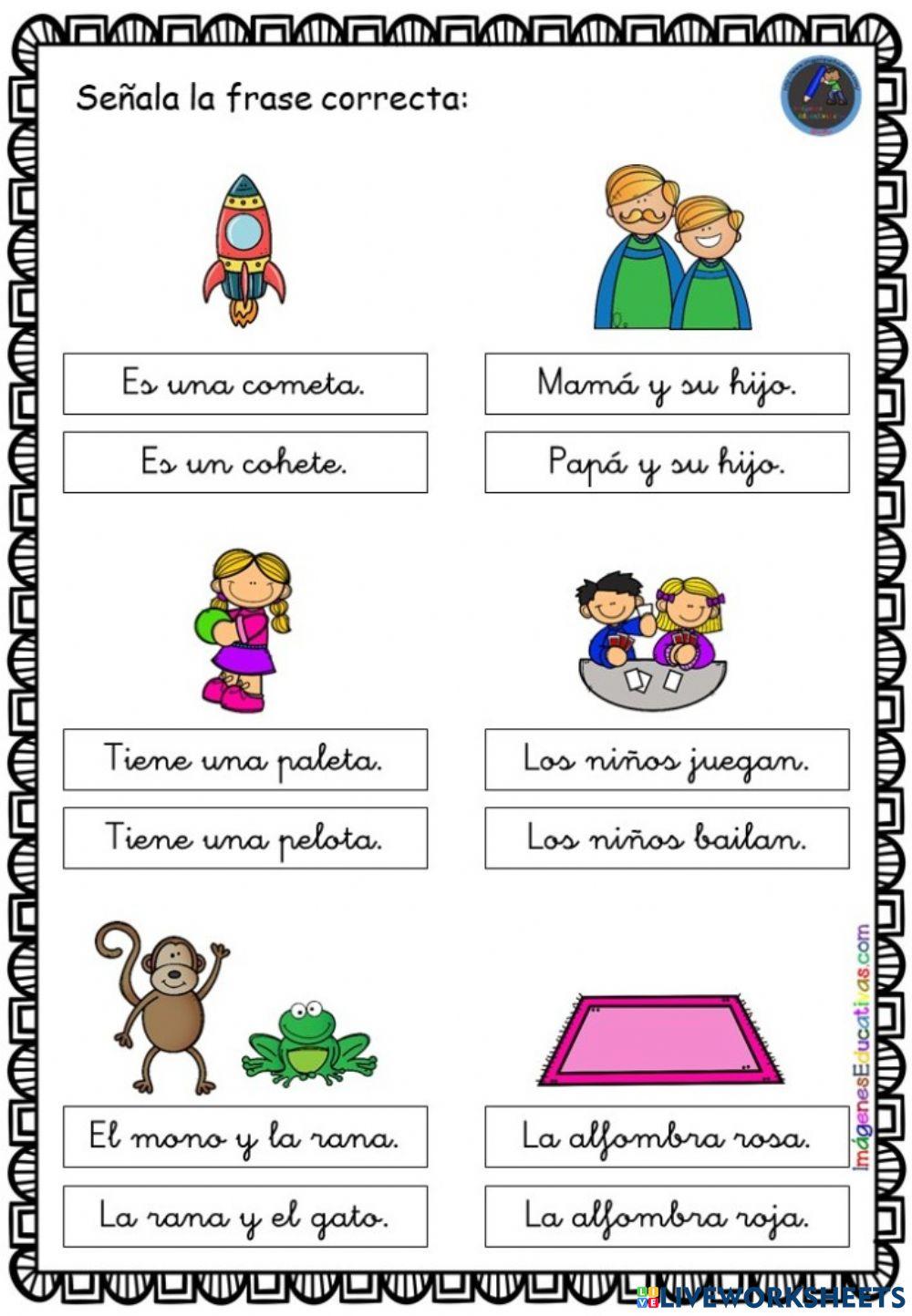 Comprensión lectora 1º