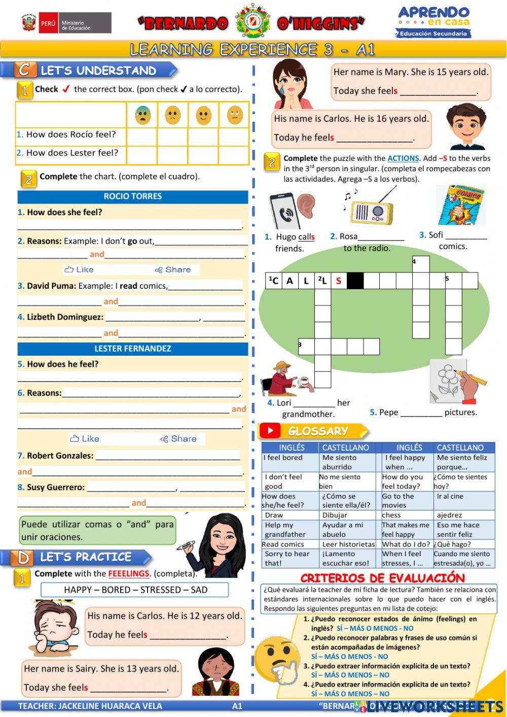 Aprendo en casa - a1 - eda3 - activity 1