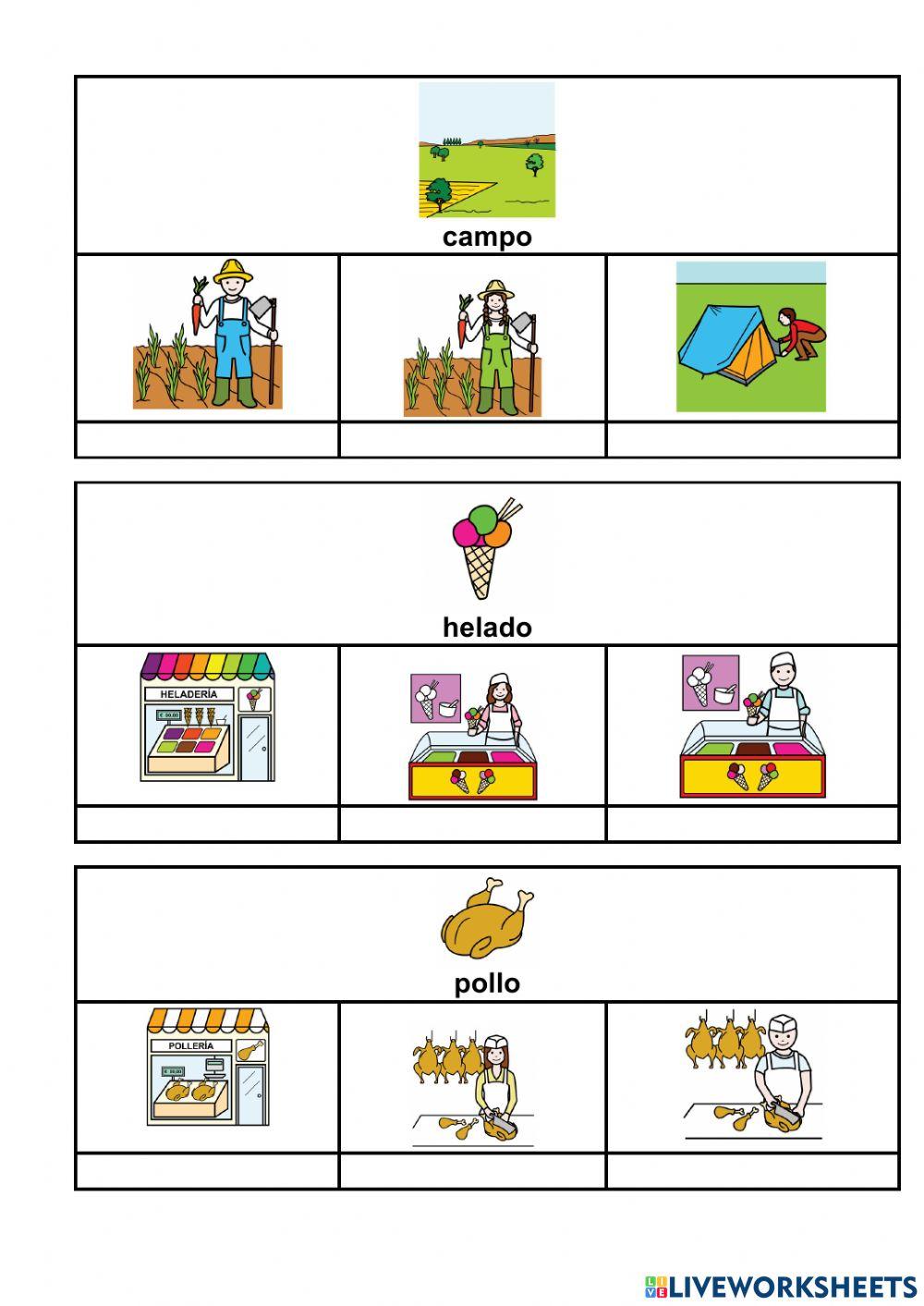 Familias de palabras