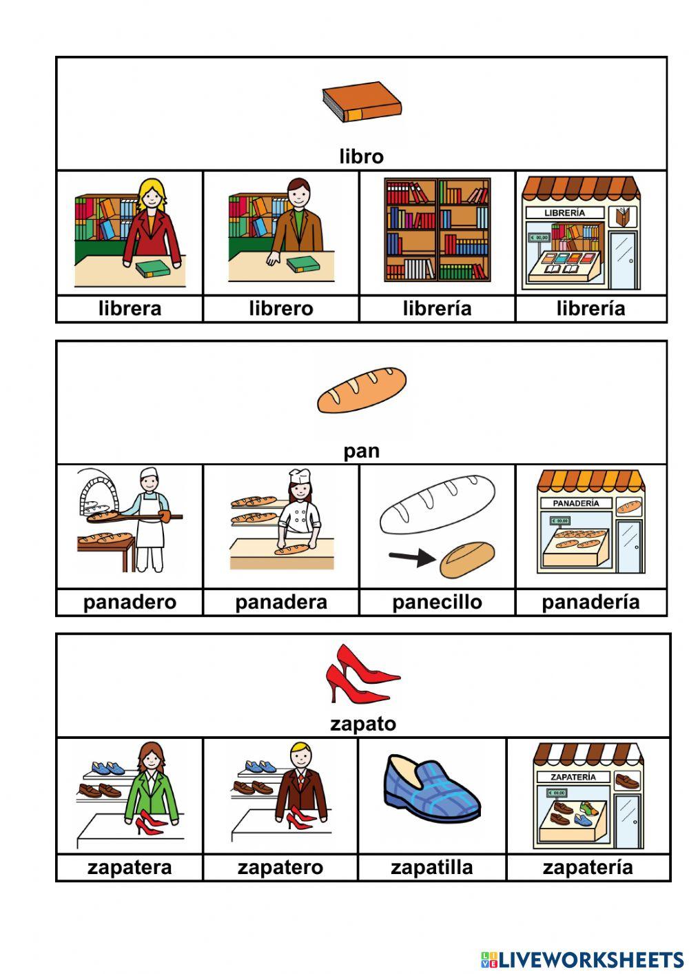 Familias de palabras