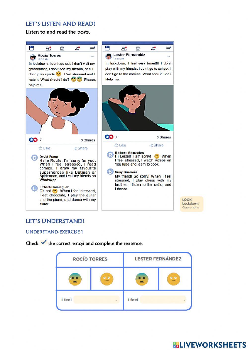 Let’s Reduce Stress-pre A2-Exp 3 - Activity 1