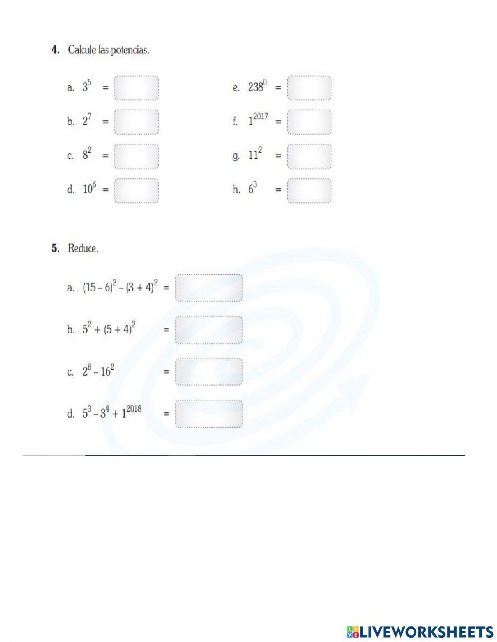 Potenciación ii parte