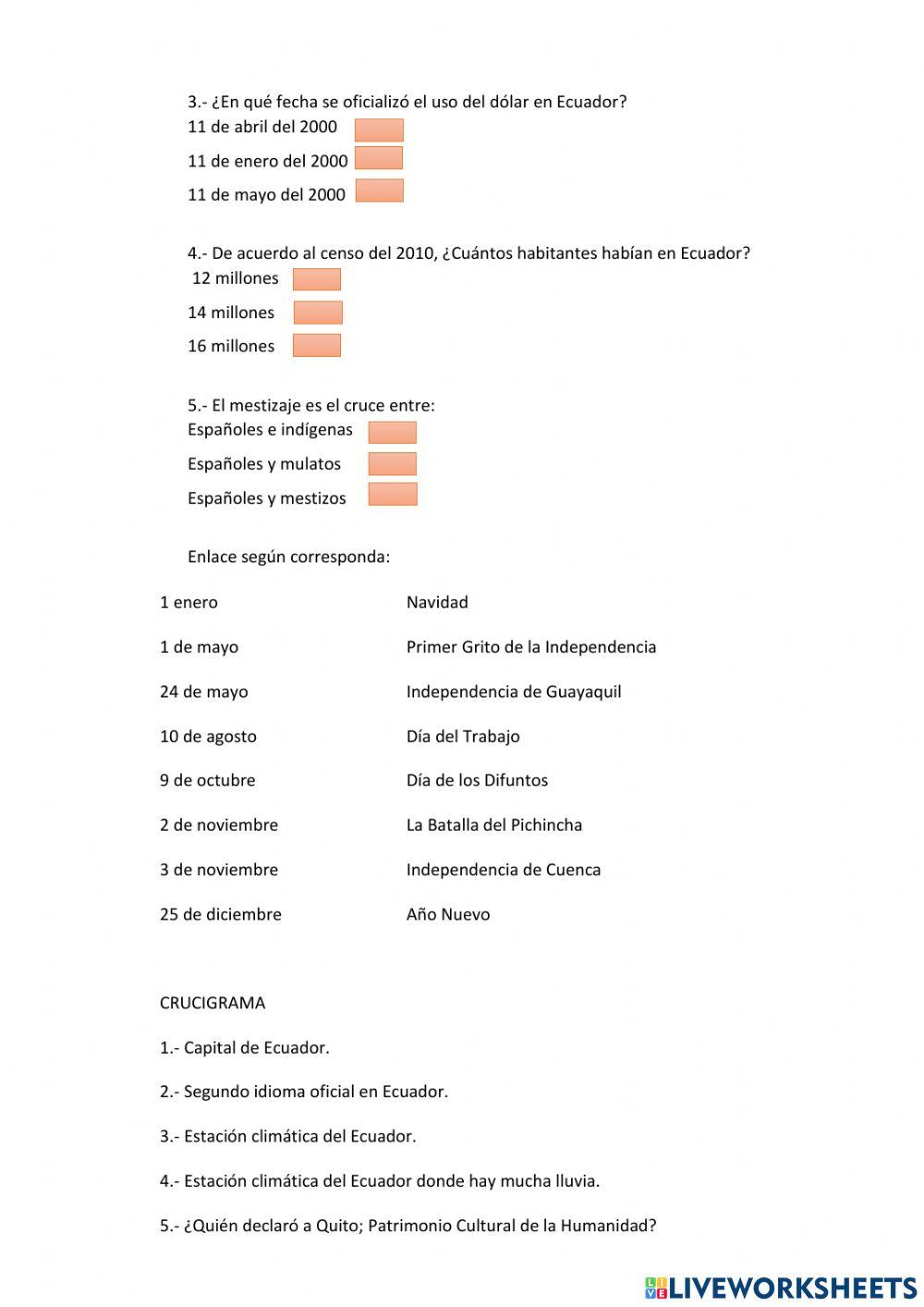 Ecuador en el mapamundi