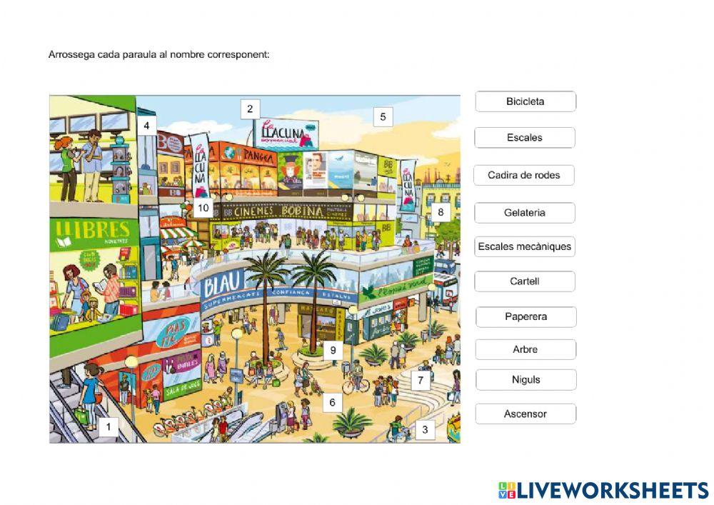 Vocabulari: el centre comercial