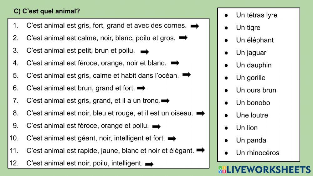 Les espèces menacées