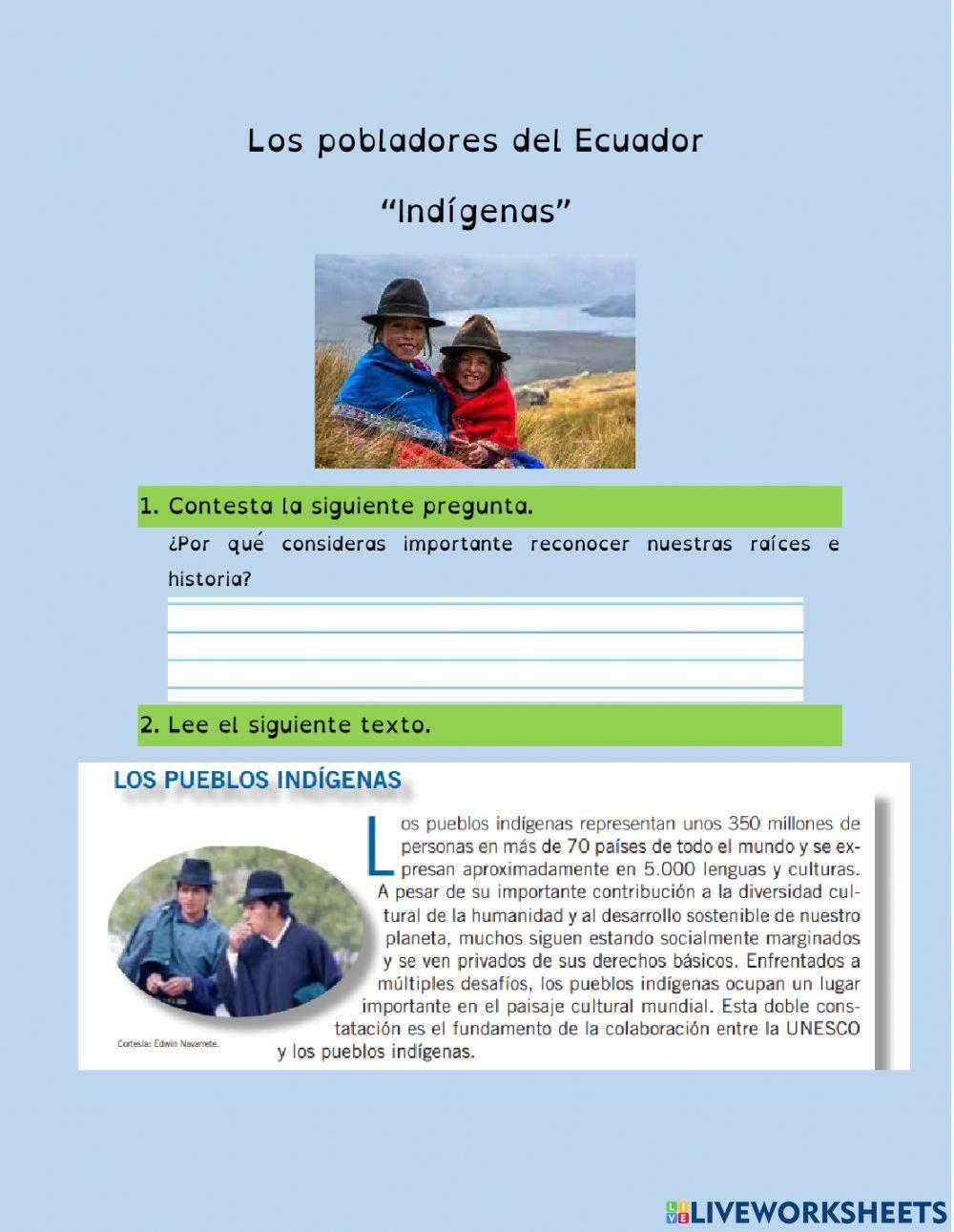 Los pueblos indígenas Ecuador