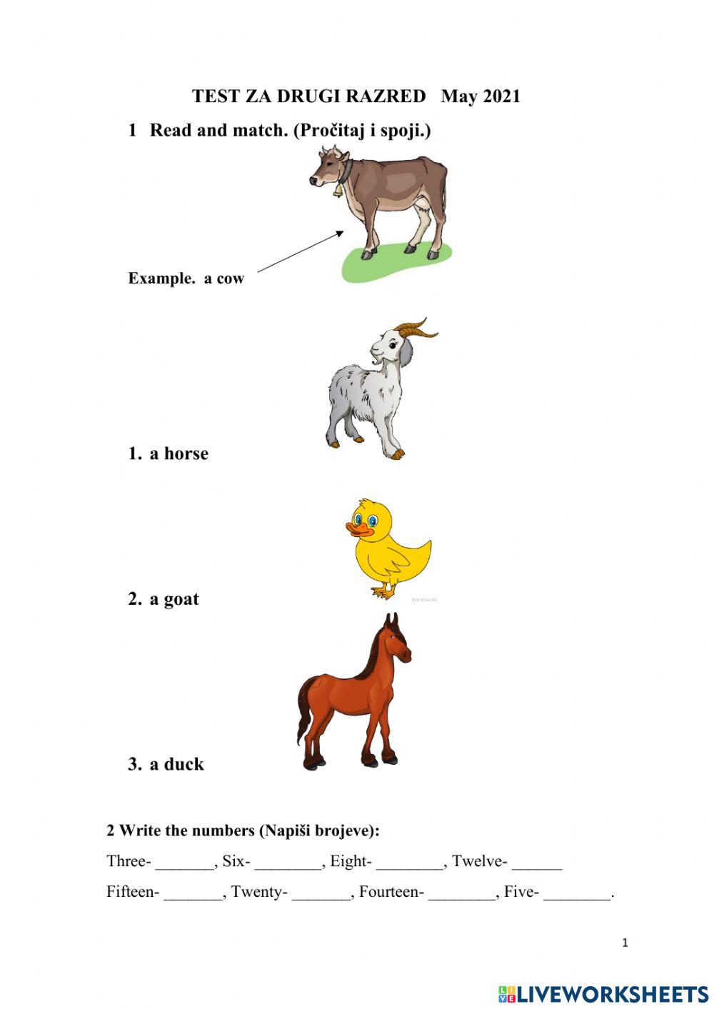 Test za drugi razred -2