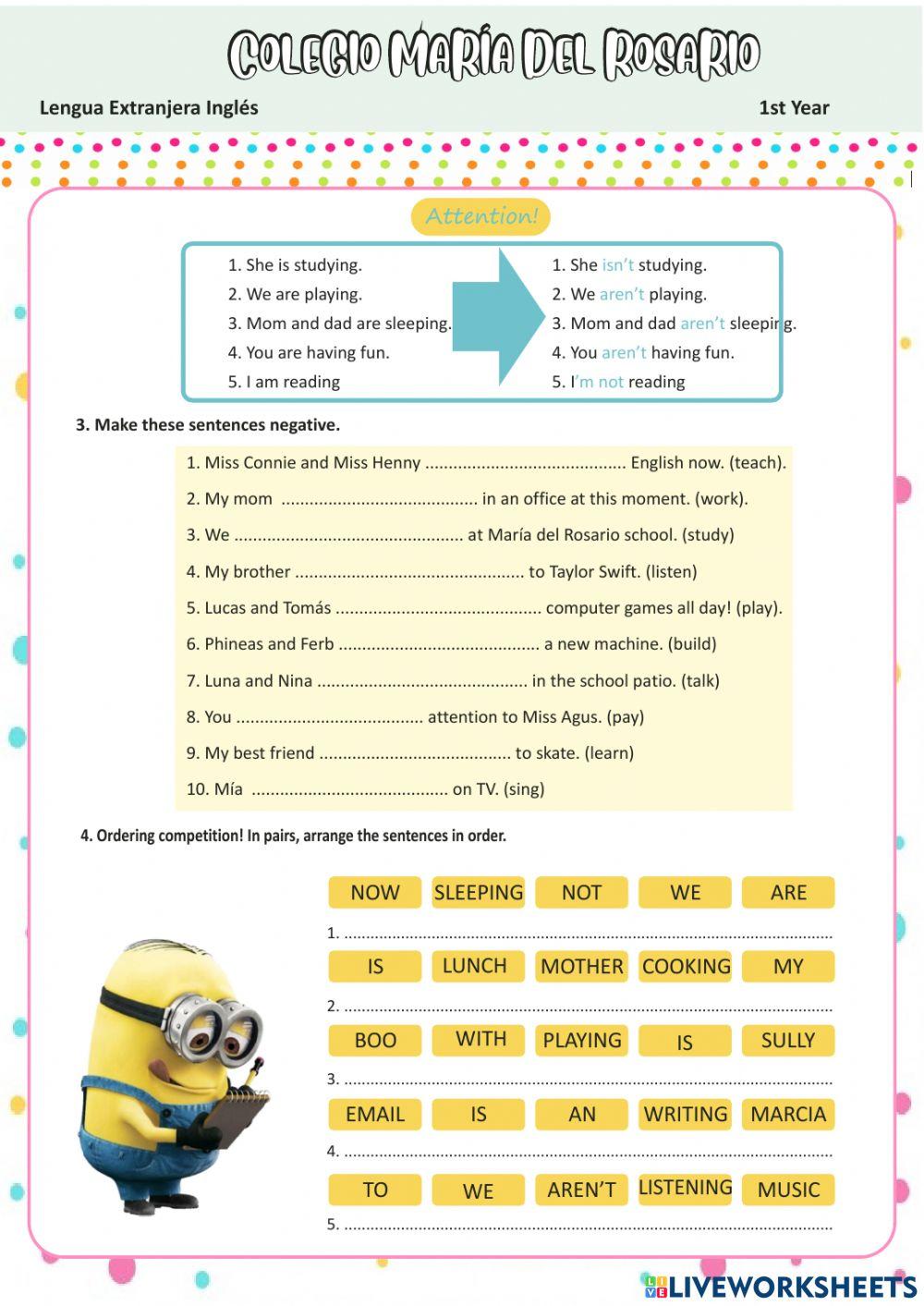 Present Continuous Introduction